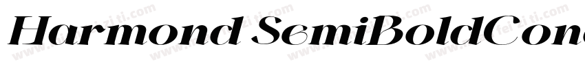 Harmond SemiBoldCondensed字体转换